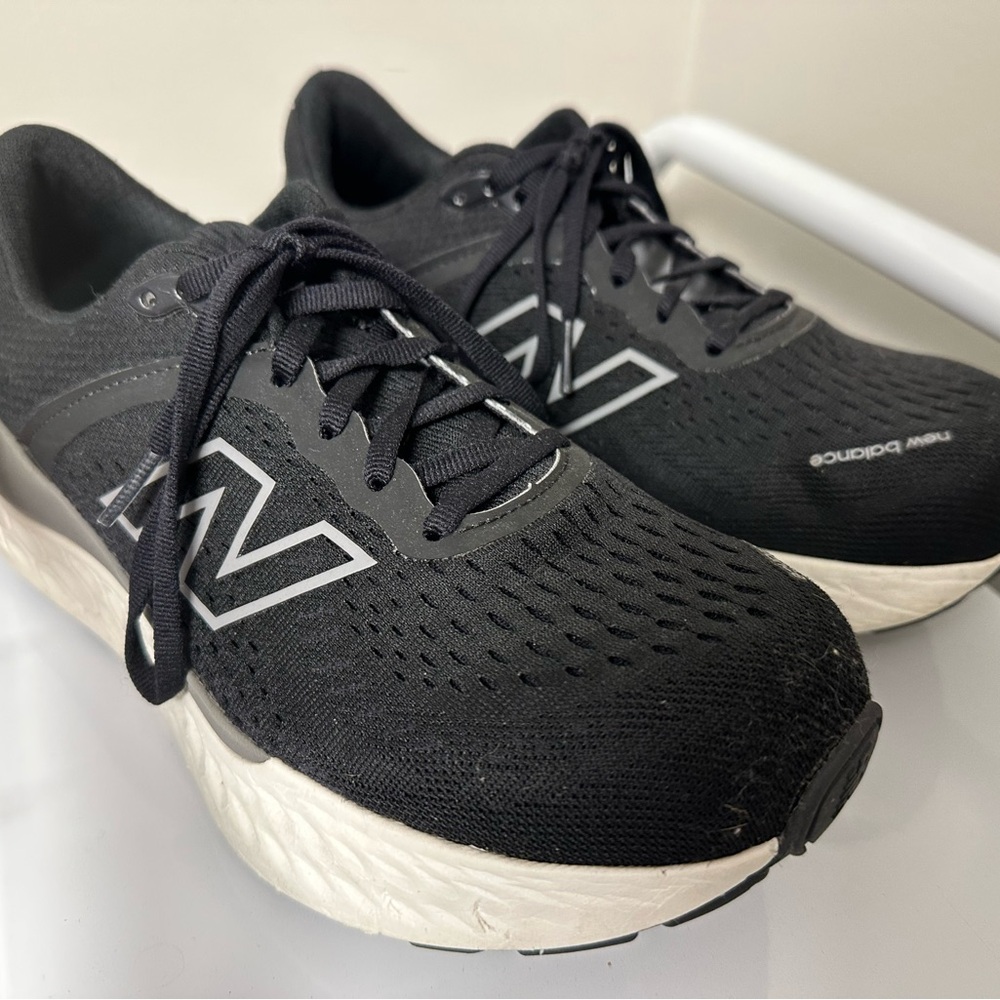 New Balance 1540 Black and White Athletic Sneakers